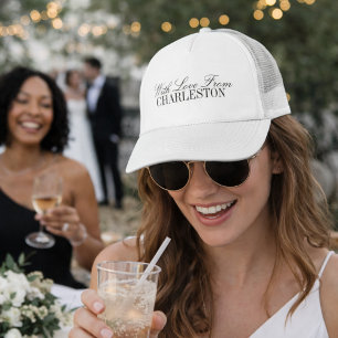 Boné Com Amor da Estação de Produtos de Casamento da Ci