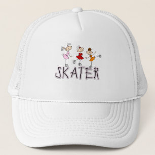 Boné com Garotas Skate Desenho de Palitinhos