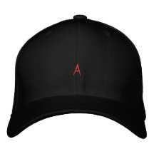 Boné com Monograma "A" Moderno na Fonte Toothfix P