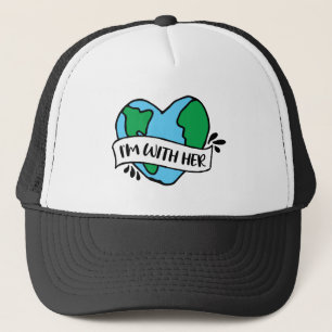 Boné Com Seu Ícone Ecológico Feliz Da Terra Ecof