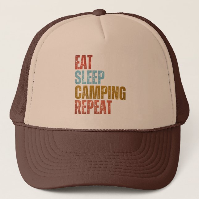 BONÉ COMER DORMIR ACAMPAMENTO REPETIR  (Frente)