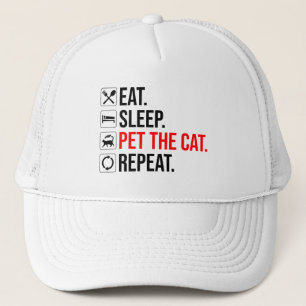 Boné Comer. Dormir. Acariciar o Gato. Repetir