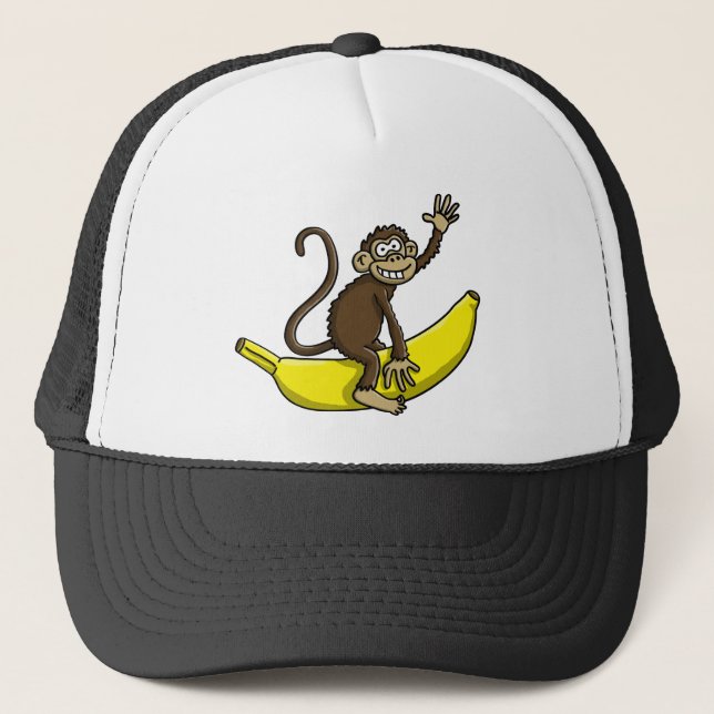 Boné comic monkey banana cowboy sheriff (Frente)