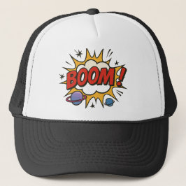 Boné Comic Style Trucker Hat – Retro Pop Art Explosion