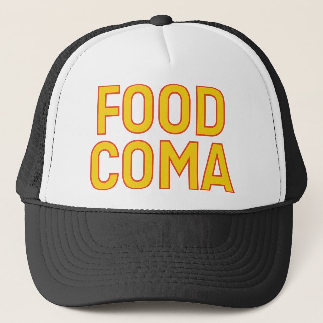 Boné COMIDA com o slogan divertido COMA (Frente)