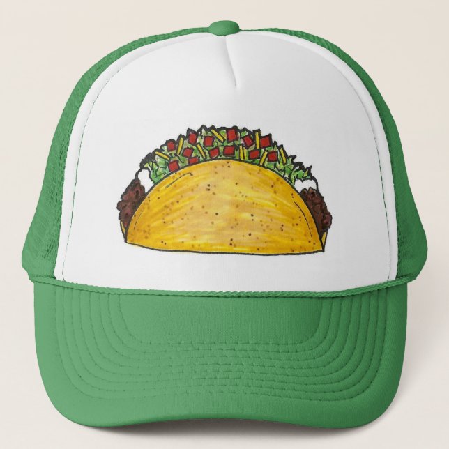 Boné Comida mexicana Foodie Tacos Cinco de Mayo Hat (Frente)