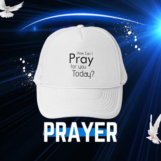 Boné Como Posso Rezar Por Ti? Christian Hat (How Can I Pray For You Today? Trucker Hat)