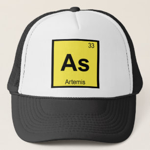 Boné Como - Tabela Periódica Química Artemis Deusa