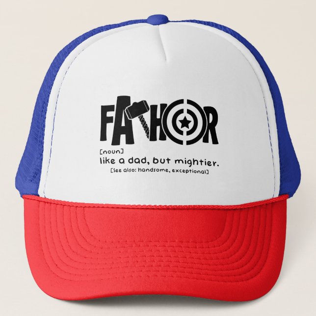 Boné Como um pai, mas mais poderoso. (Frente)