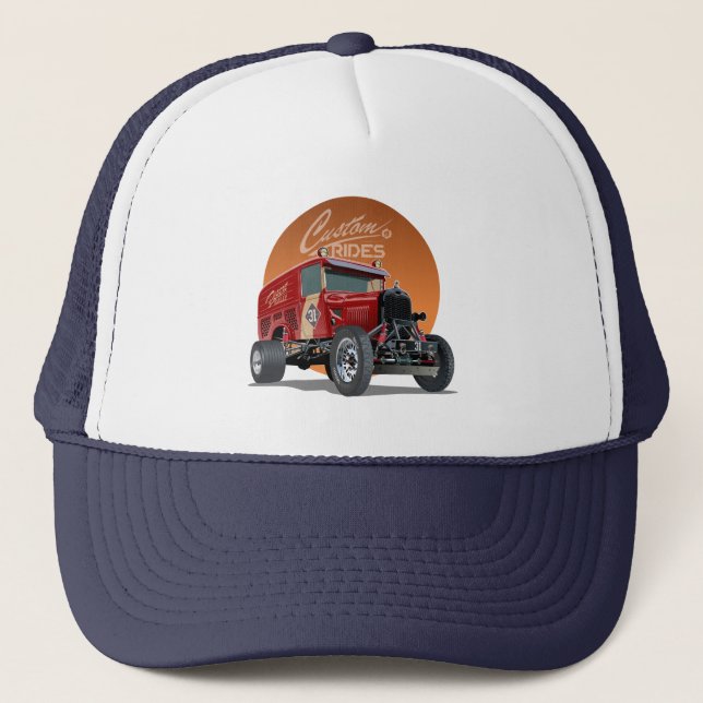 Boné Conceito personalizado de carro de retrocorrida (Frente)