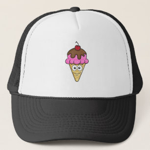 Boné Cone Emoji do sorvete