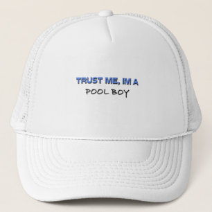 Boné Confie que eu mim é um menino da piscina