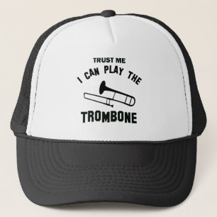 Boné Confie que eu mim pode jogar o TROMBONE