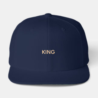 Boné Conforto Personalizado KING Texto Azul-Marinho Bon