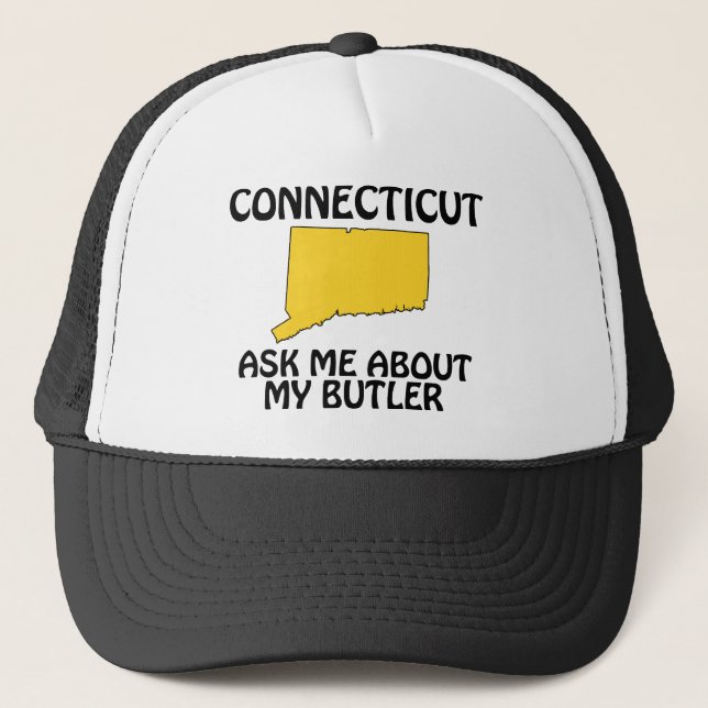Boné Connecticut - Pergunte-me Sobre Meu Mordomo (Frente)