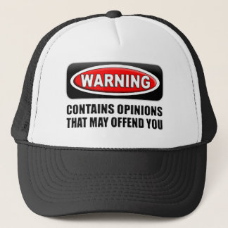 Boné Contem opiniões que pode o ofender
