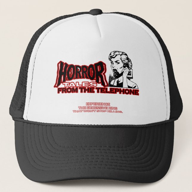 Boné Contos do horror do anúncio retro do filme do (Frente)