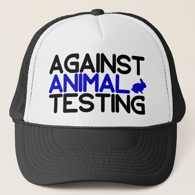 Boné Contra testes em animais (Frente)