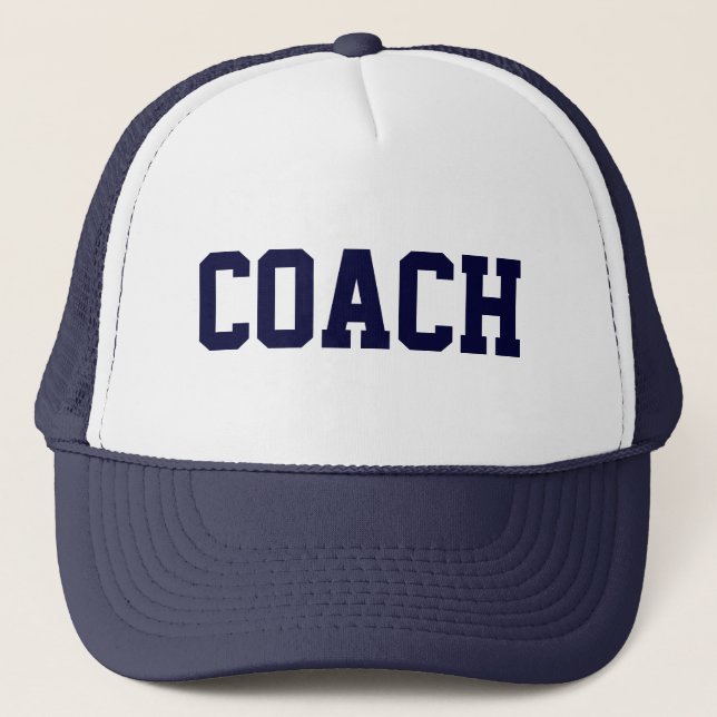Boné Controlador COACH Hat {Marinho Azul} (Frente)