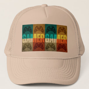 BONÉ CONTROLADORA DE JOGOS DE VÍDEO DE VINTAGEM PARA JO