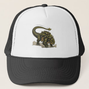 Boné Cool Comics Style Stegosaurus Dinosaur Trucker Hat