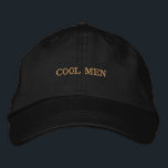 Boné COOL MEN Printed Stylish Men Accessories-Hat Black<br><div class="desc">Make a bold statement with this “COOL MEN” custom embroidered black cap. Designed in the Alternative Apparel Basic Adjustable style, this one-size-fits-all hat offers a comfortable fit and clean, modern look. The premium embroidery adds a sharp, long-lasting finish that stands out effortlessly. Perfect for casual outings, streetwear styling, or gifting...</div>