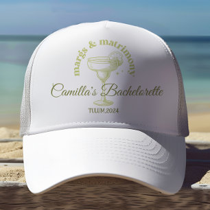 Boné Coquetel de praia Margarita Bachelorette