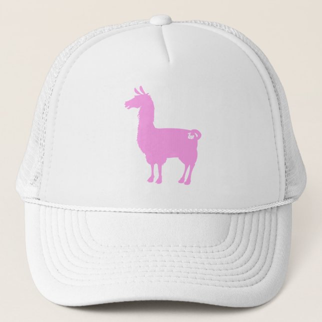 Boné cor-de-rosa do lama (Frente)