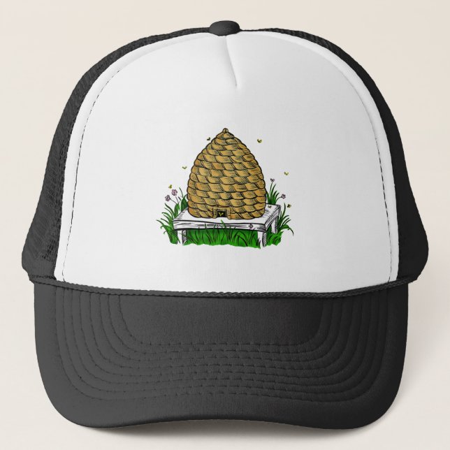 Boné cor do skep da abelha (Frente)