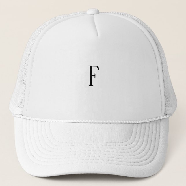 Boné Cor personalizada F Símbolo ou Letra ou Monograma  (Frente)