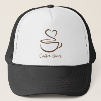 Boné Coração de Vapor de Amante de Café