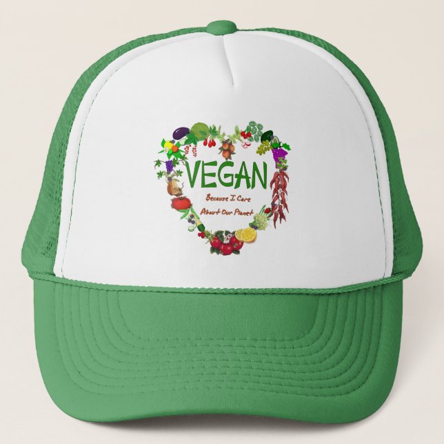 Boné Coração do Vegan (Frente)
