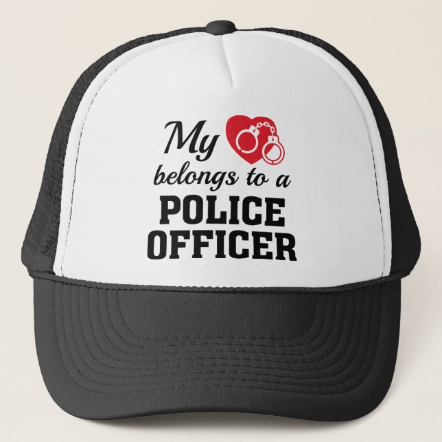 Boné Coração Pertence Policial (Frente)