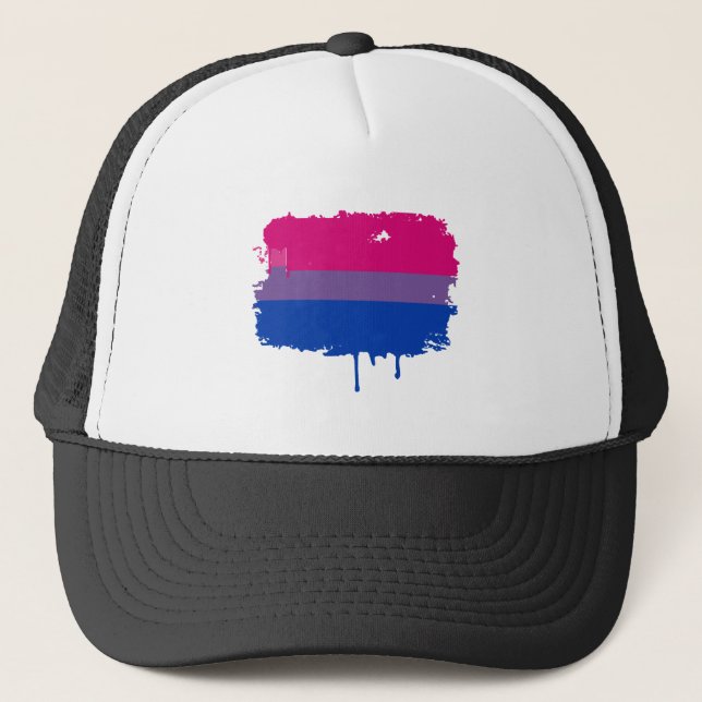 Boné Cores bissexuais do orgulho (Frente)