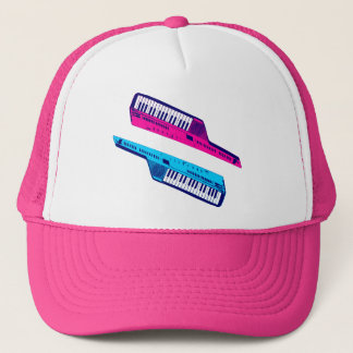 Boné Corey Tiger 80's Retro Keytar Rosa & Azul