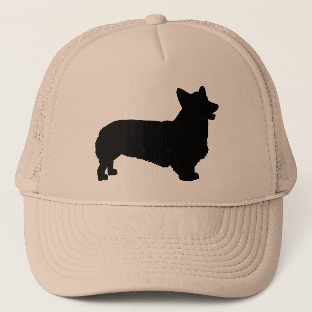 Boné Corgi de Galês do Pembroke (preto) (Frente)
