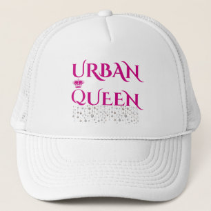 BONÉ COROA DE ESPUMA URBANA COM DIAMANTE RARO ROSA FEMI