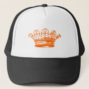 Boné Coroa de Vintage - Laranja