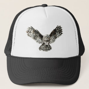 Boné Coruja com Perfuração de Aquarelas Arte Natural