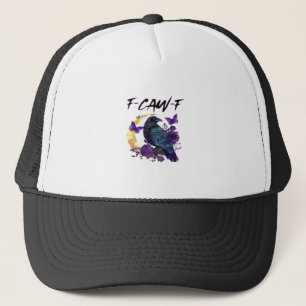 Boné Corvo F Caw F Pássaro Engraçado Lua Design Gótico