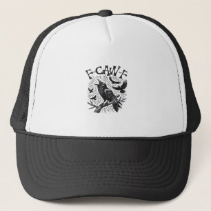 Boné Corvo Gótico F-Caw-F Humor Engraçado Essencial Ret
