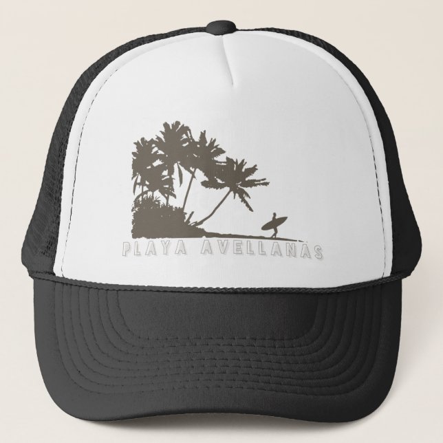 Boné Costa Rica Plya Avellanas Surfer Trucker Hat (Frente)