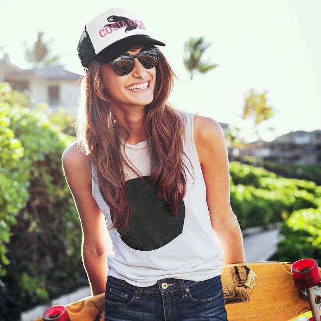 Boné Costa Rica Sloth Souvenir Hat | Rosa (Costa Rica Sloth Souvenir Hat | Pink)