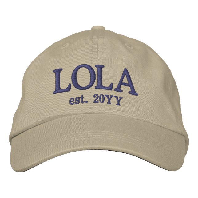 Boné Costume Lola Est. | Presentes para a avó (Frente)