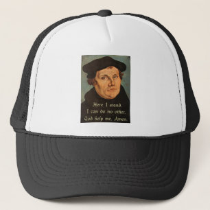 Boné Cotação de Martin Luther aqui eu estou 95 teses