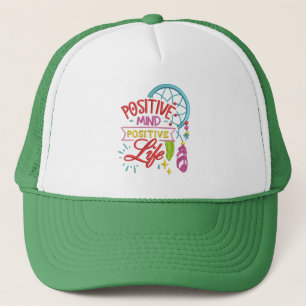Boné Cotação Inspirativa de Vida Positiva da Mente