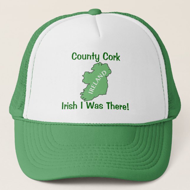 Boné County Cork Ireland Trucker Hat (Frente)