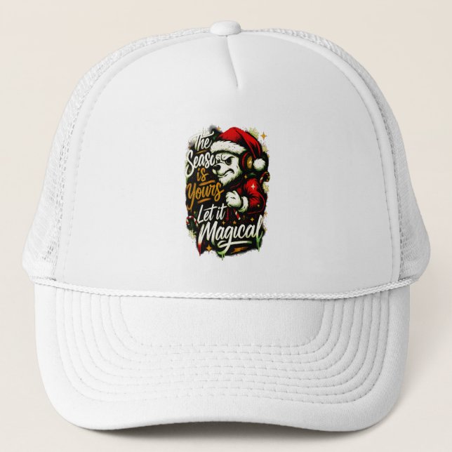 Boné Cozy Christmas Bear DJ Knit Beanie Hat (Frente)