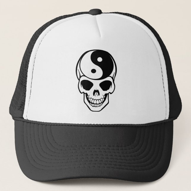 Boné Crânio Ying Yang (Frente)
