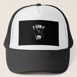 Boné Cráquio F-Caw-F Caveira de Pássaro Engraçado Humor